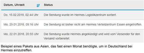 die sendung ist bisher nicht am hermes verteilzentrum eingetroffen|sendung Hermes einfach erklärt.